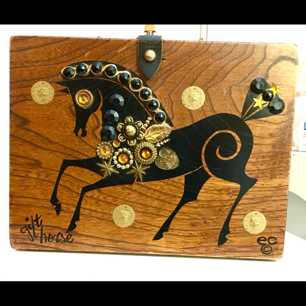 The original Box Bag by Collins of Texas